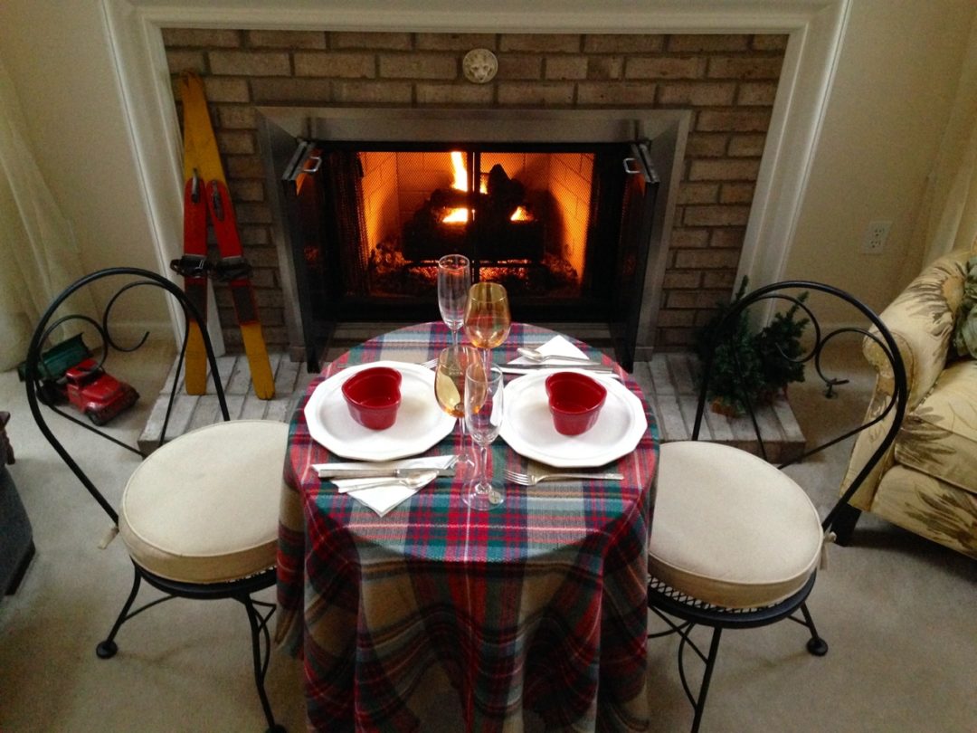 Romantic Fireside Dinner For Two p.s. bonjour